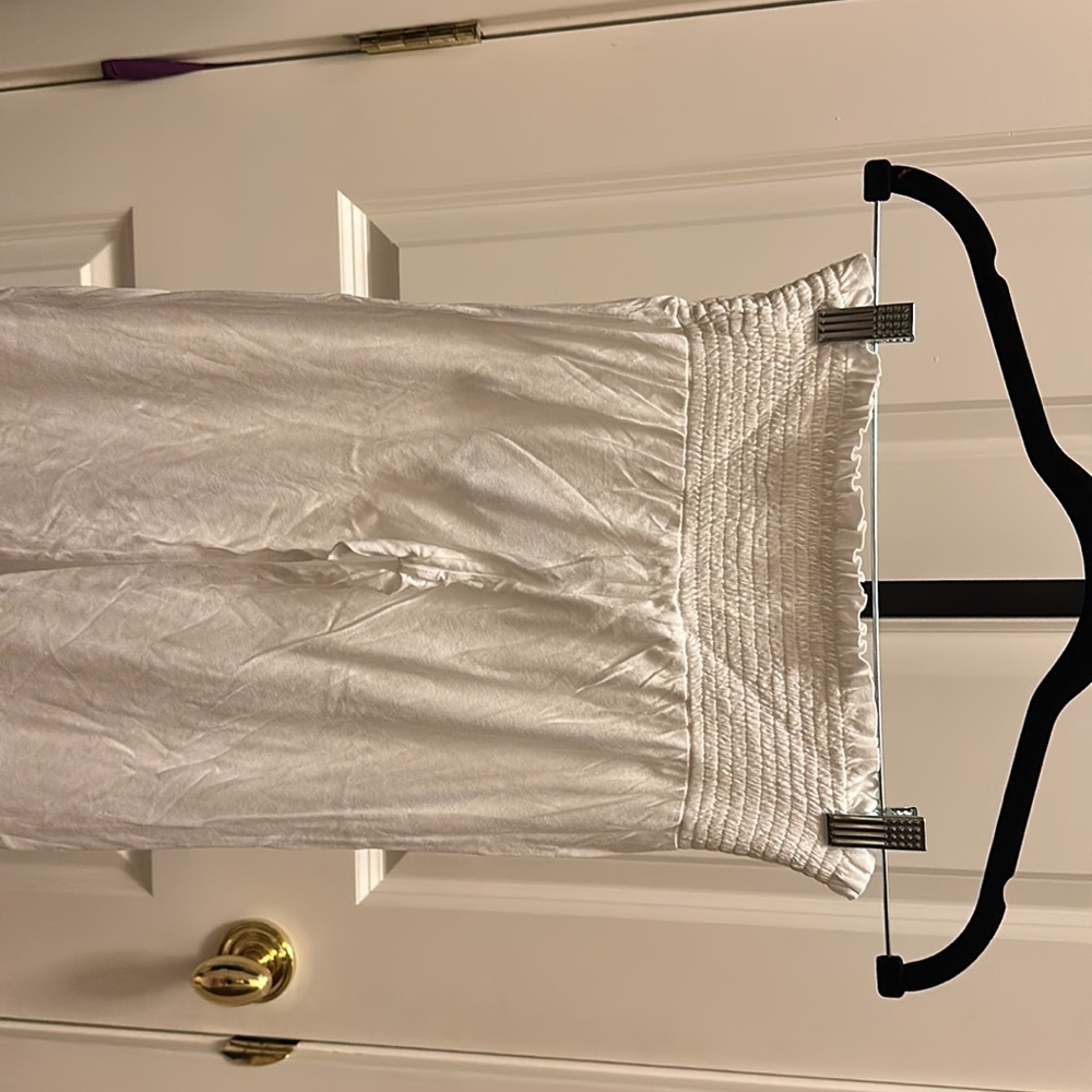 LAmade Bobi Smocked Waist Wide Leg Pant in White - Picture 11 of 16